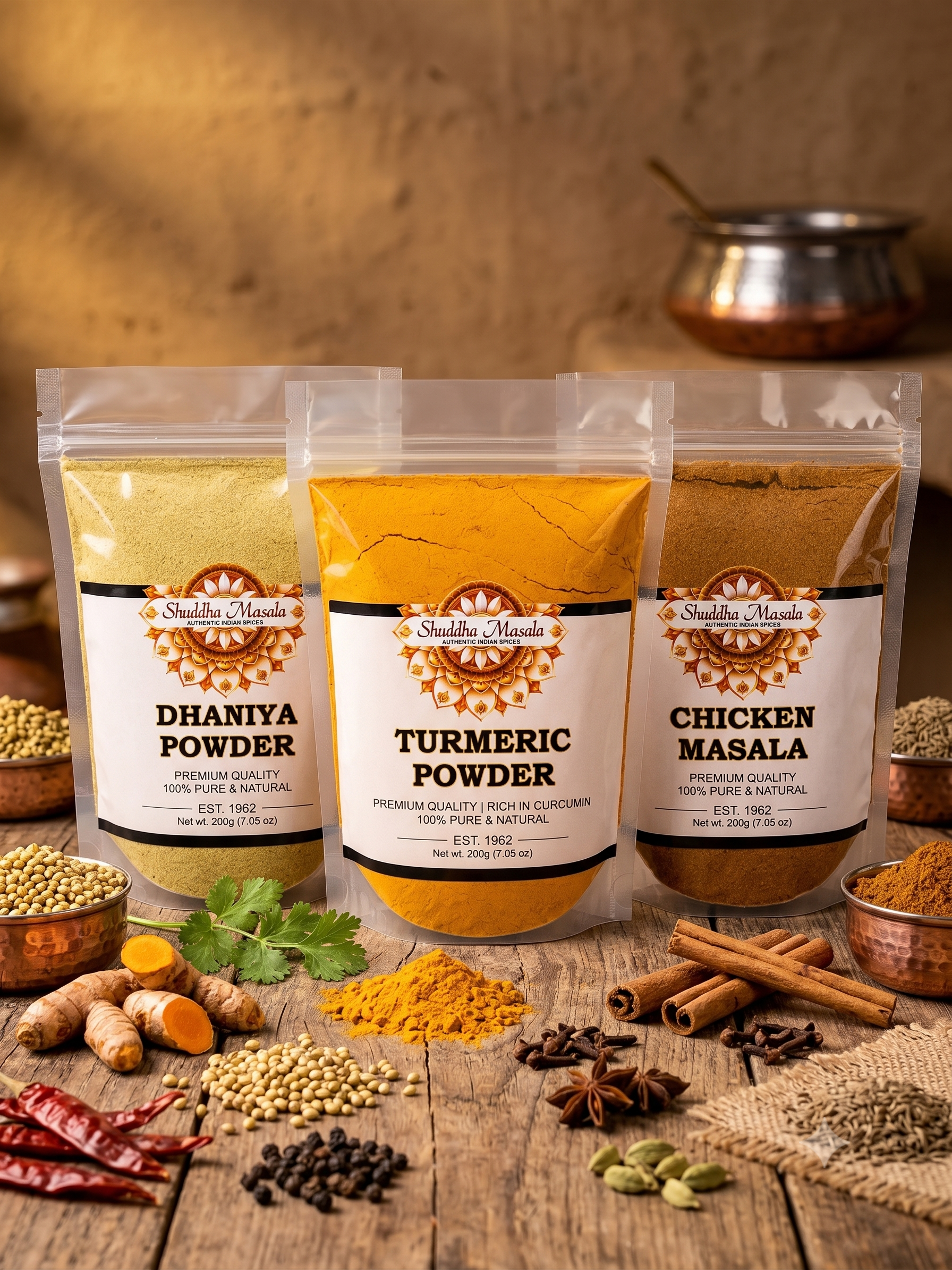 Turmeric + Dhaniya + Chicken